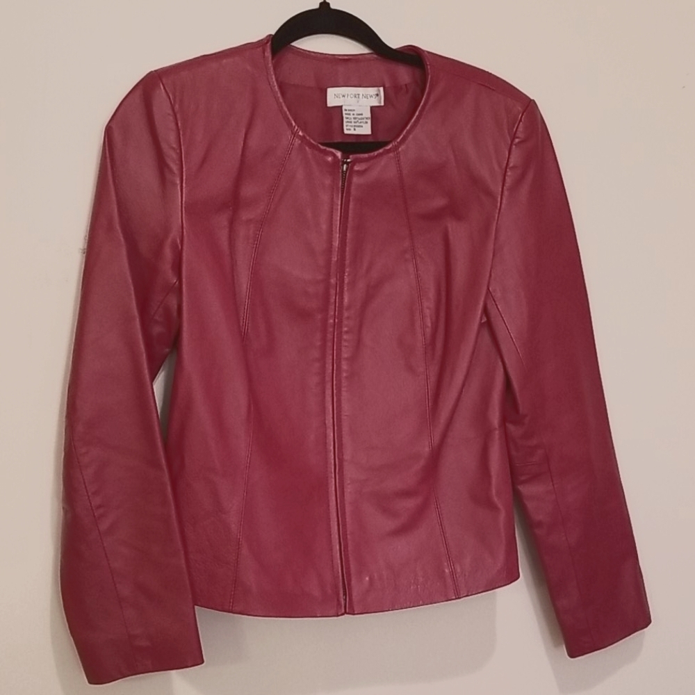 Genuine leather red jacket (6)